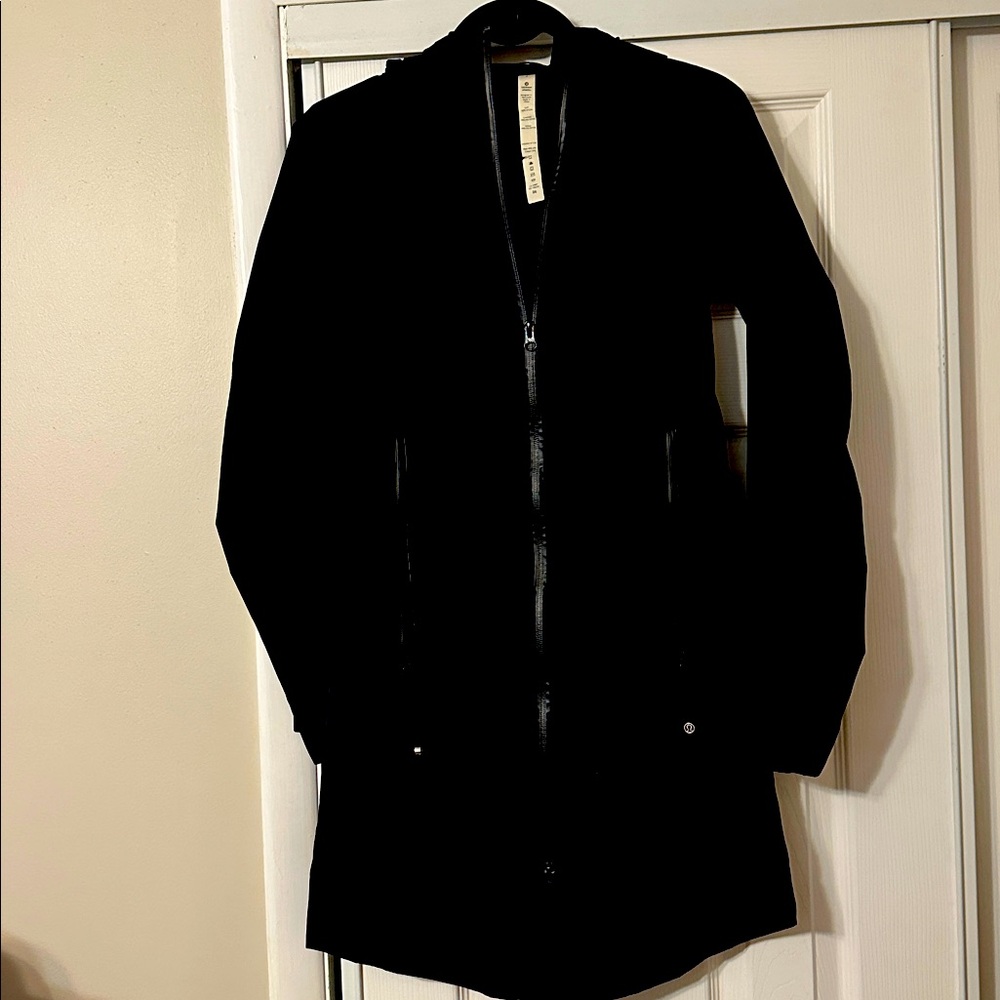 Lululemon Athletica Black Utility Jacket - hooded with zipper pockets